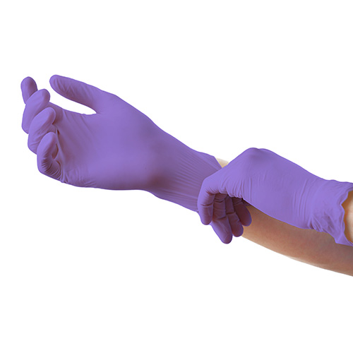10 x 100 "Medi-Inn Classic" Handschuhe, Nitril puderfrei lila "Nitril Purple" Größe: XS