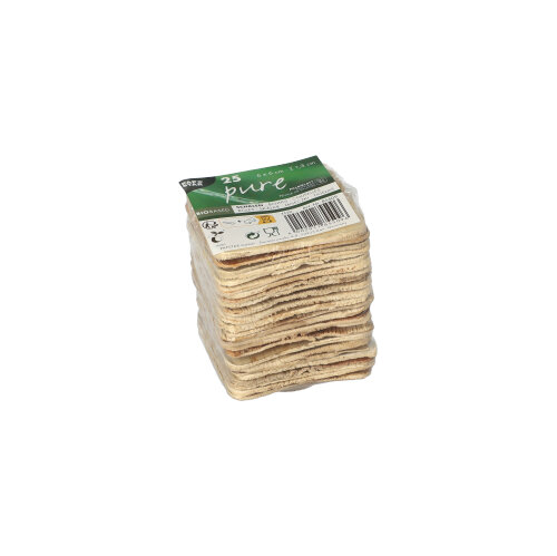 10 x 25 Schalen, Palmblatt "pure" eckig 6 cm x 6 cm x 1,3 cm