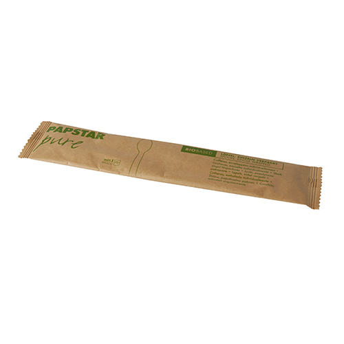 10 x 50 Löffel, Holz "pure" 16 cm einzeln verpackt in Papierbeutel