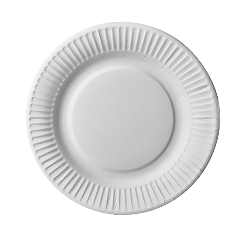 25 x 25 Pappteller "pure" rund Ø 19 cm weiss