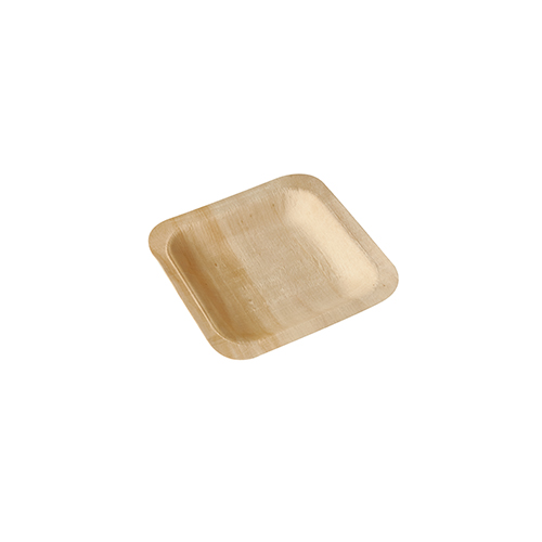 10 x 50 Fingerfood - Teller, Holz "pure" eckig 14 cm x 14 cm