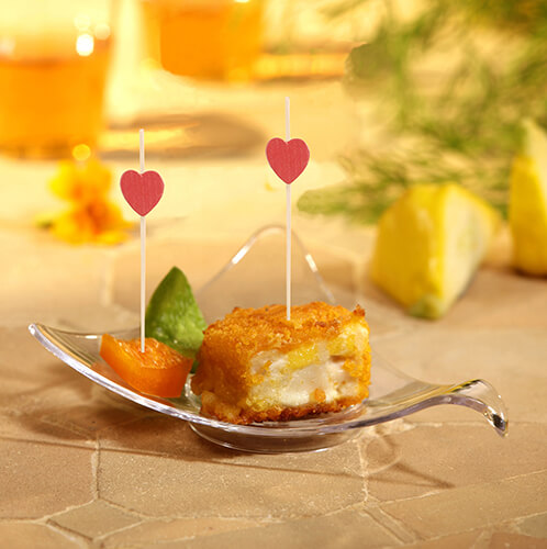 10 x 100 Fingerfood - Picker 7 cm "Heart"