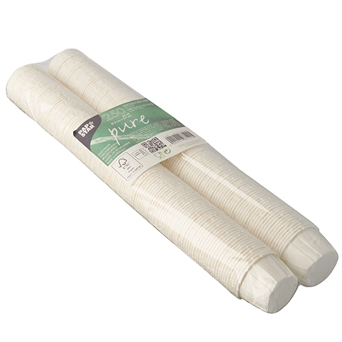 20 x 250 Dressingbecher, Papier "pure" rund 35 ml Ø 4 cm · 3,1 cm weiss