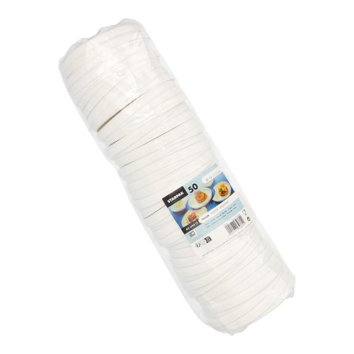 4 x 50 Mehrweg-Teller rund Ø 12 cm · 1,2 cm weiss "Cella"