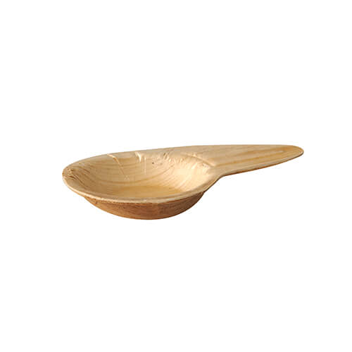 10 x 25 Fingerfood - Löffel, Palmblatt "pure" 10,5 cm