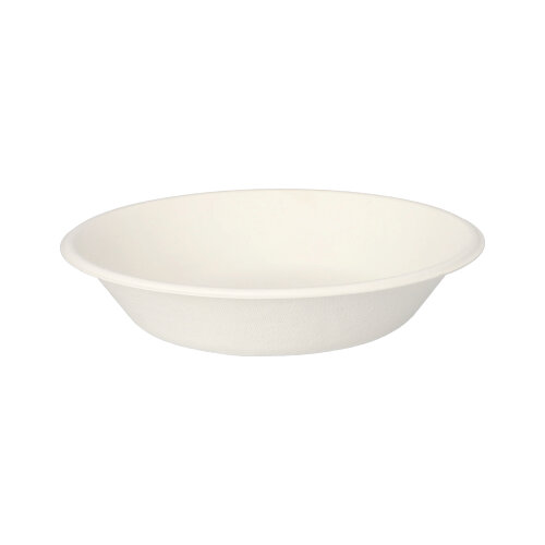 10 x 50 Schalen, Zuckerrohr "pure" 680 ml Ø 19 cm · 4 cm weiss