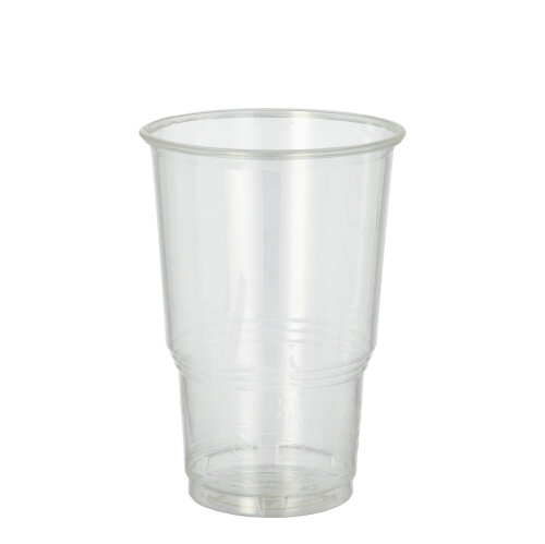 15 x 25 Einwegbecher, PLA "pure" 0,25 l Ø 7,8 cm · 11 cm glasklar mit Schaumrand