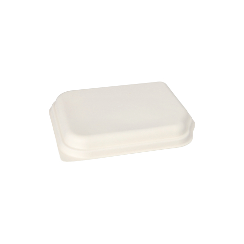 300 x Deckel Zuckerrohr "TomTab" 21,1 cm x 17,9 cm x 2,5 cm weiss