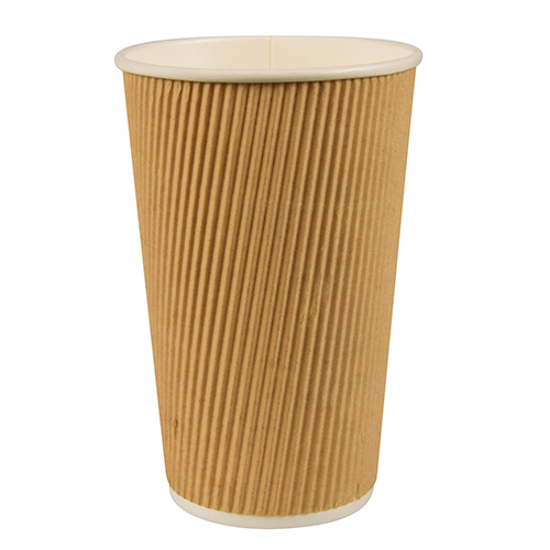 20 x 25 Kaffeebecher to Go, Pappe 0,4 l Ø 9 cm · 13,7 cm Ripple Wall