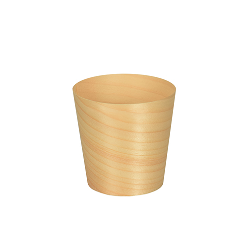 10 x 50 Fingerfood - Schalen, Holz "pure" rund Ø 6 cm · 6 cm