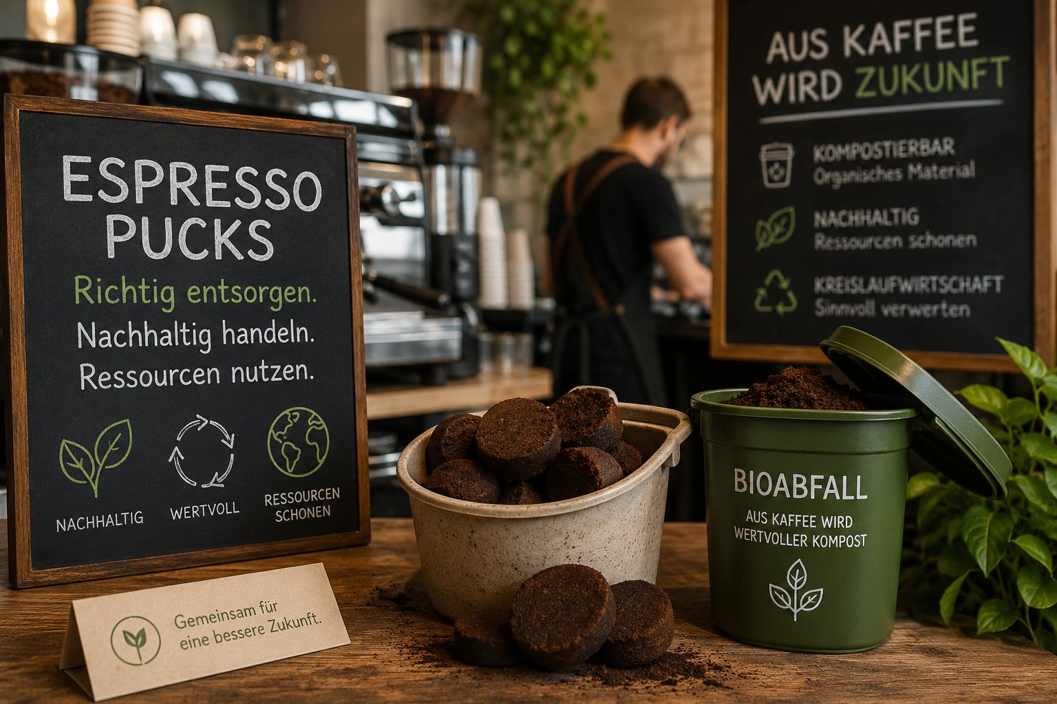 Espresso-Pucks richtig entsorgen – Was Cafés & Gastronomen wissen sollten