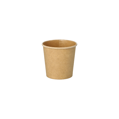 20 x 50 Portionsbecher, Pappe 90 ml Ø 6 cm · 5,8 cm braun "100% Fair"