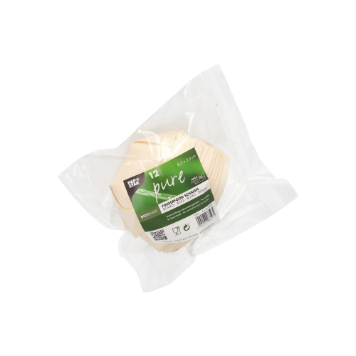 12 x 12 Fingerfood - Schalen, Holz "pure" 8,5 cm x 5,5 cm "Schiffchen"