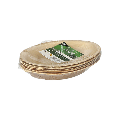 20 x 6 Teller, Palmblatt "pure" oval 18 cm x 11,5 cm x 3 cm