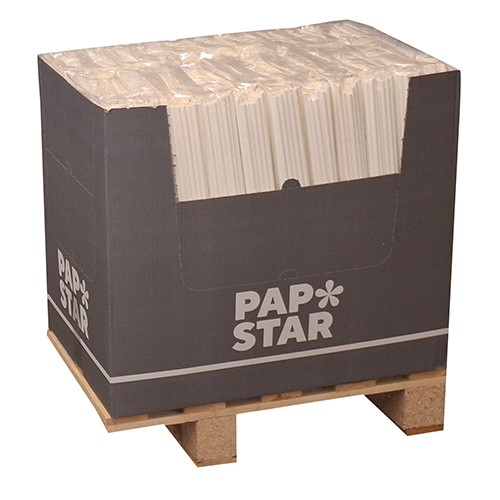 50 x 135 Shake-Halme, Papier "pure" Ø 8 mm · 25 cm weiss