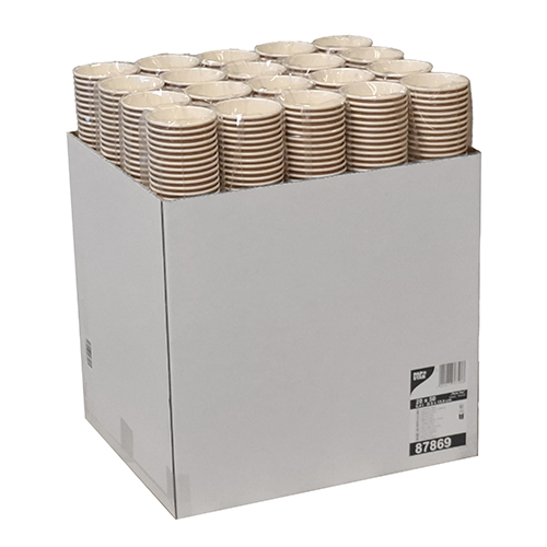 20 x 50 Kaffeebecher to Go, Pappe 0,4 l Ø 9 cm · 13,9 cm braun "Pure Joy"