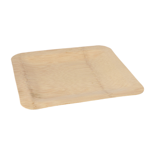 25 x 10 Teller, Bambus "pure" eckig 1,5 cm x 25,5 cm x 25,5 cm