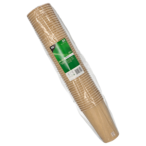 20 x 50 Kaffeebecher to Go, Pappe 0,4 l Ø 9 cm · 13,9 cm braun