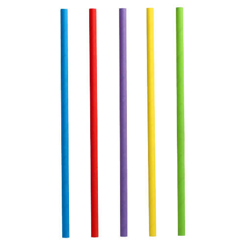 12 x 100 Shake-Halme, Papier Ø 8 mm · 25 cm farbig sortiert
