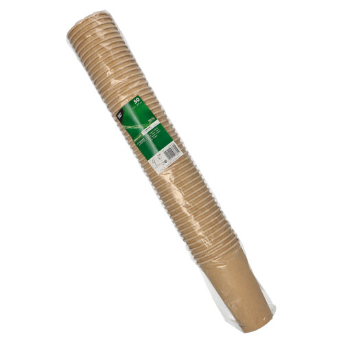 20 x 50 Kaffeebecher to Go, Pappe 0,5 l Ø 9 cm · 15 cm braun