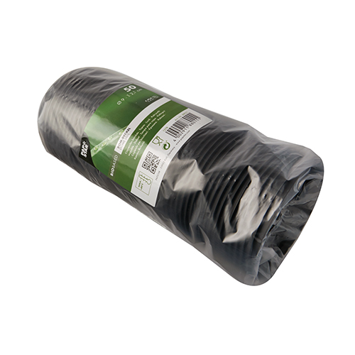 20 x 50 Dom-Deckel, C-PLA rund Ø 9 cm · 2,1 cm schwarz