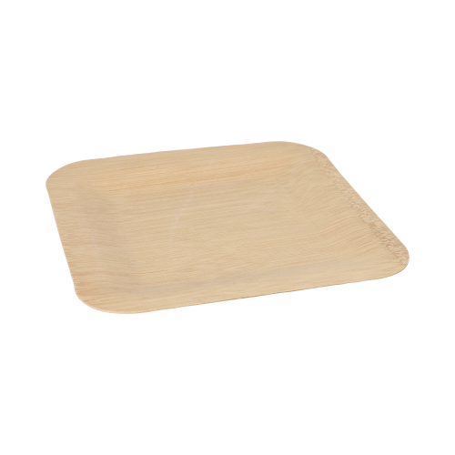 25 x 10 Teller, Bambus "pure" eckig 1,5 cm x 23 cm x 23 cm
