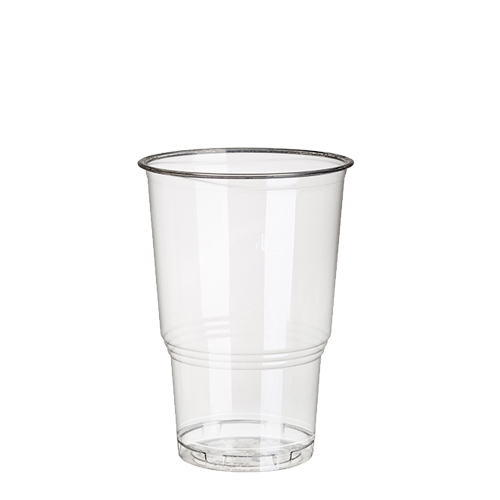 15 x 25 Einwegbecher, PLA "pure" 0,25 l Ø 7,8 cm · 11 cm glasklar mit Schaumrand