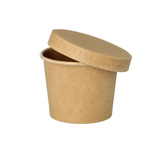 20 x 50 Portionsbecher, Pappe 60 ml Ø 6 cm · 4,9 cm braun "100% Fair"