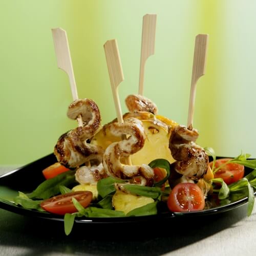 6 x 250 Fingerfood - Spieße 18 cm "Golf"