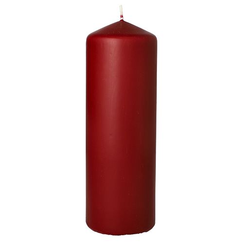 6 x Stumpenkerze Ø 70 mm · 200 mm bordeaux