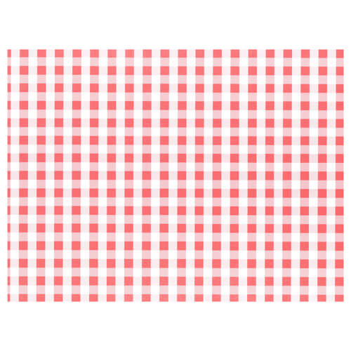 10 x 100 Tischsets, Papier 30 cm x 40 cm rot "Vichy Karo"