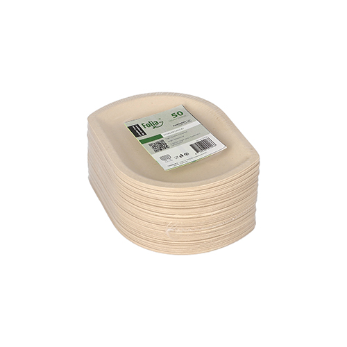 16 x 50 Snacktrays Zuckerrohr 1 cm x 13,2 cm x 9,7 cm natur