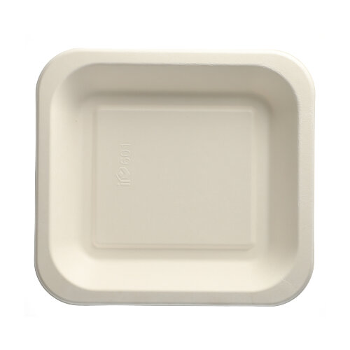 4 x 50 Siegelschalen, Zuckerrohr 1400 ml 4,2 cm x 24,5 cm x 26,5 cm weiss