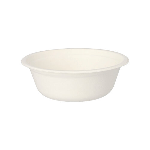 12 x 12 Schalen, Zuckerrohr "pure" 500 ml Ø 15,5 cm · 5,4 cm weiss