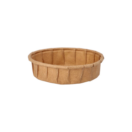 Papier-Dressingbecher, Rund, 60 Ml, Mikrowellengeeignet, Weiß, 5,4 Cm Durchmesser – Praktisch Für Saucen & Dips