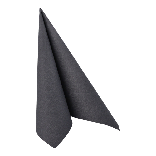 5 x 50 Servietten "ROYAL Collection" 1/4-Falz 40 cm x 40 cm schwarz