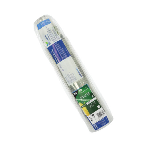 16 x 50 Trinkbecher PLA 0,3 l Ø 9,5 cm · 10,7 cm "Becher aus Mais"