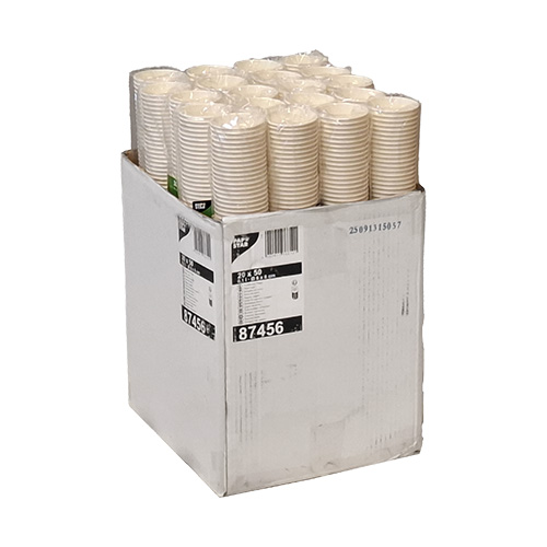 20 x 50 Trinkbecher, Pappe 0,1 l Ø 6 cm · 6 cm weiss