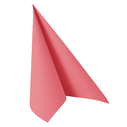1 x 100 Servietten "ROYAL Collection" 1/4-Falz 40 cm x 40 cm rosa