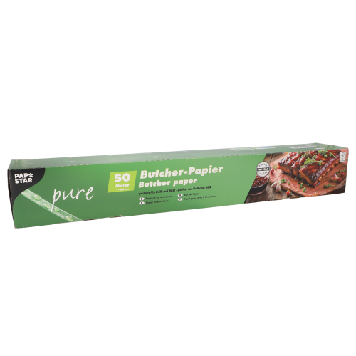 6 x Butcher Papier Kraftpapier "pure" 50 m x 60 cm in Faltschachtel