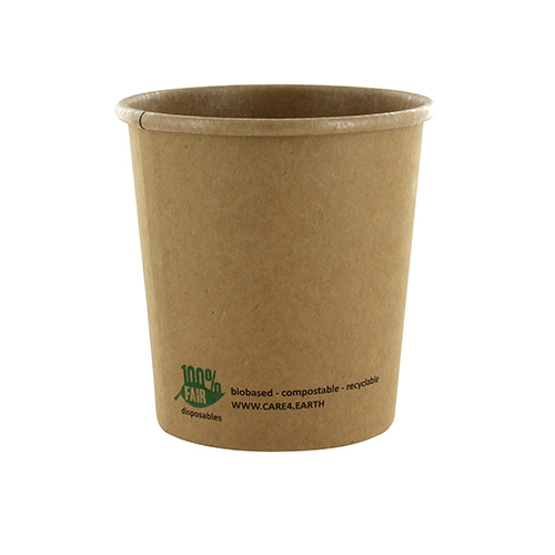 20 x 25 Suppenbecher, Pappe rund 470 ml Ø 9,8 cm · 10 cm braun