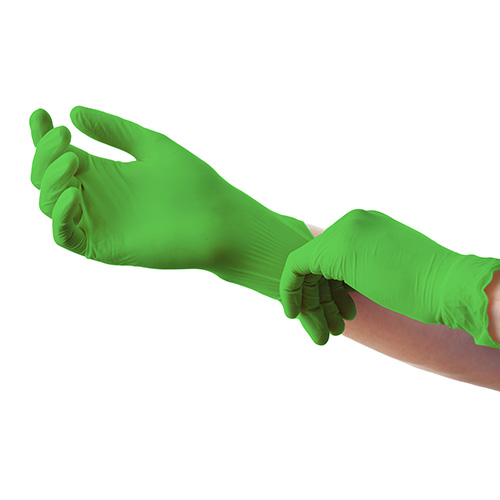 10 x 100 "Medi-Inn Classic" Handschuhe, Nitril puderfrei apfelgrün "Nitril Apple Green" Größe: XS