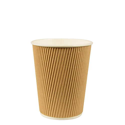 20 x 25 Kaffeebecher to Go, Pappe 0,2 l Ø 8 cm · 9 cm Ripple Wall