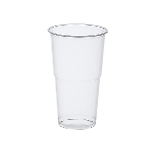 12 x 12 Einwegbecher, PLA "pure" 0,5 l Ø 9,5 cm · 16,2 cm glasklar mit Schaumrand
