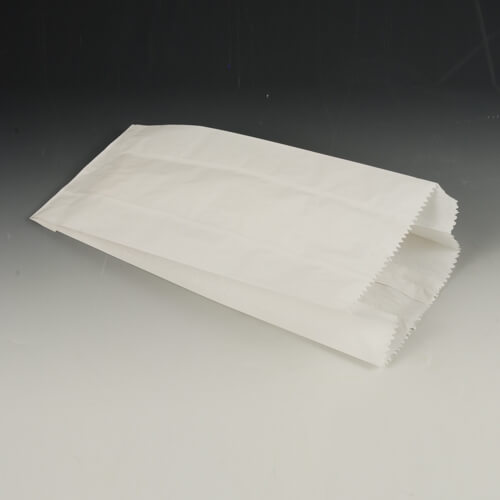 1 x 1000 Papierfaltenbeutel, Cellulose, gefädelt 42 cm x 15 cm x 7 cm weiss Füllinhalt 3 kg