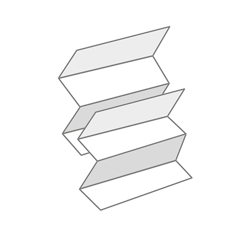 1 x 1860 Blatt Handtuchpapier W-Falz 20,3 cm x 32 cm hochweiss