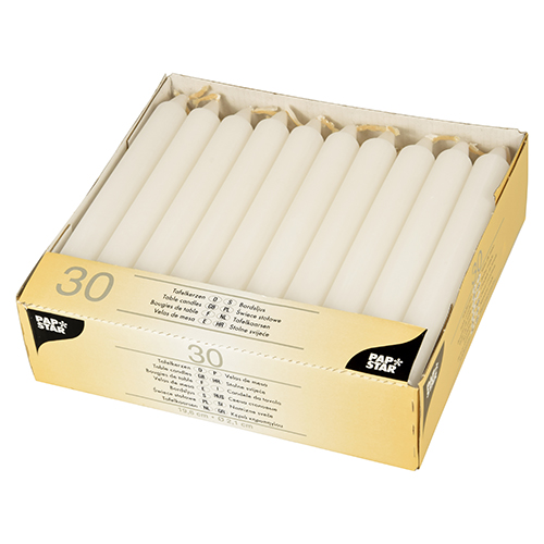 4 x 30 Tafelkerzen Ø 2,1 cm · 19,6 cm