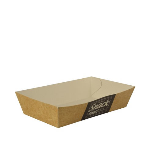 10 x 50 Pommes-Frites-Trays "pure" 3,8 cm x 8,5 cm x 15,5 cm "Good Food" extra groß