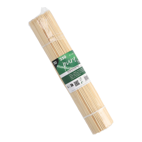 20 x 250 Schaschlikspieße, Bambus "pure" Ø 3 mm · 30 cm