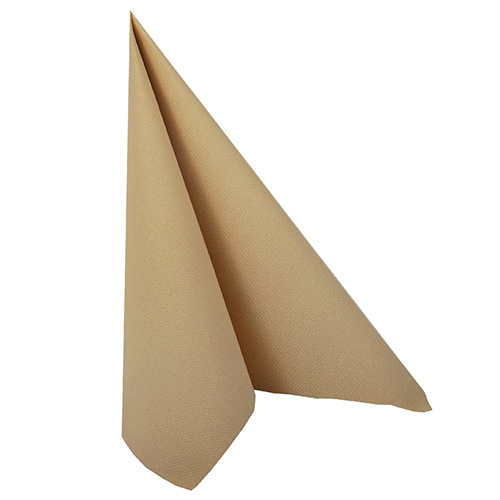 5 x 50 Servietten "ROYAL Collection" 1/4-Falz 40 cm x 40 cm sand